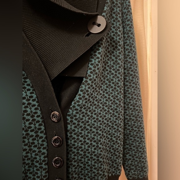 🔴Ruelle vintage unique asymmetrical cardigan sweater size small - Picture 2 of 6